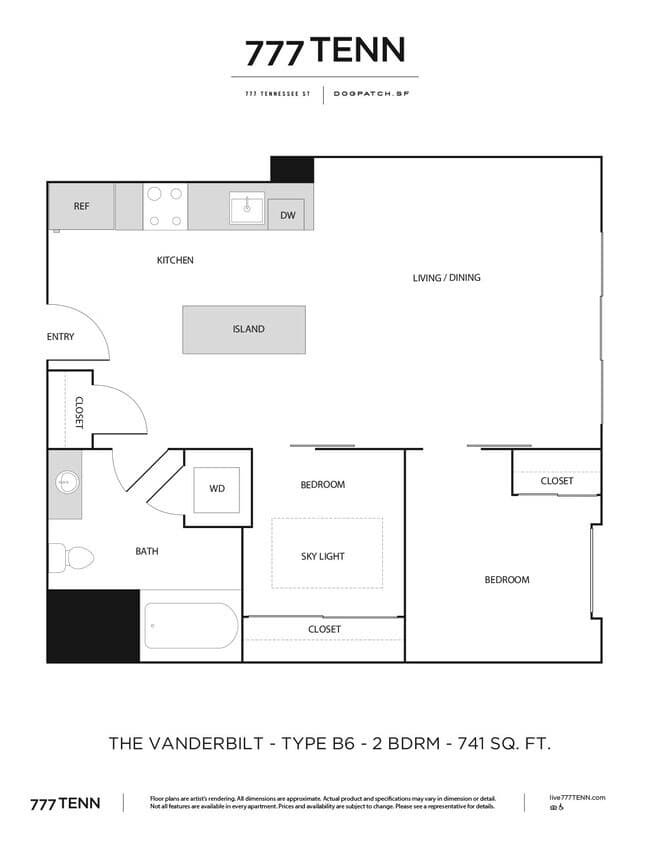 The Vanderbilt floor plan
