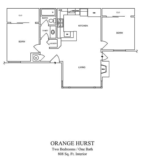 Orange Hurst 5507 floor plan