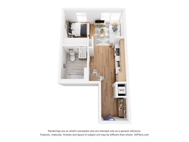 Studio 509 floor plan