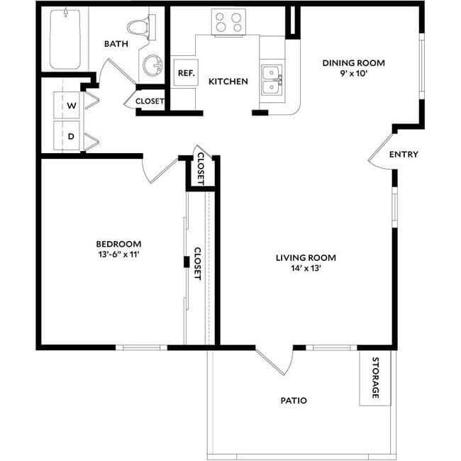 Plan 1D 217 floor plan