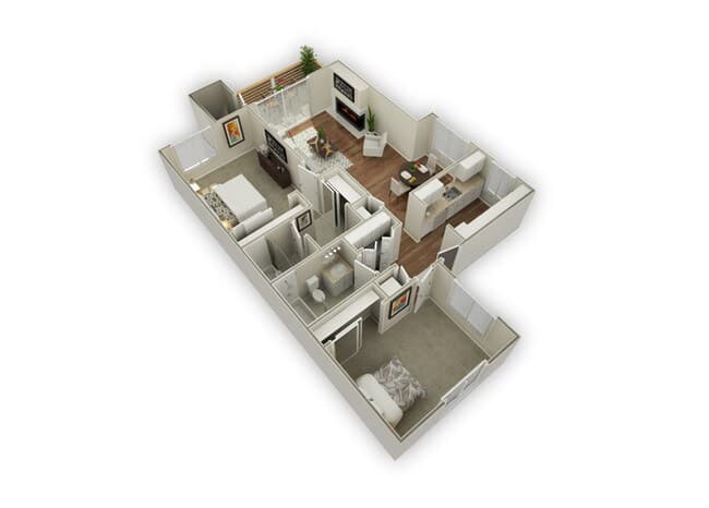 2X2-988-Classic 6593E floor plan