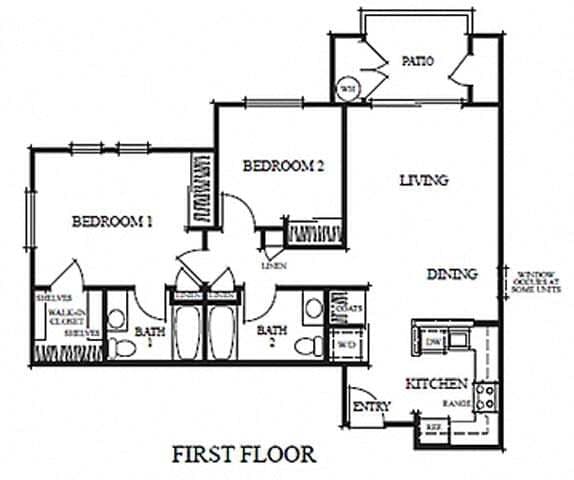 Two Bedroom C 5300 floor plan