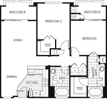 2x2-E 5209 floor plan