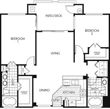 2x2-F 4408 floor plan