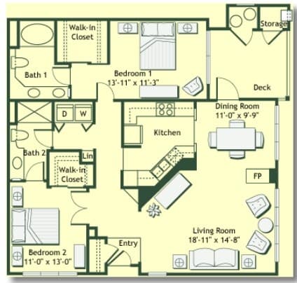 2x2-1208 4206 floor plan