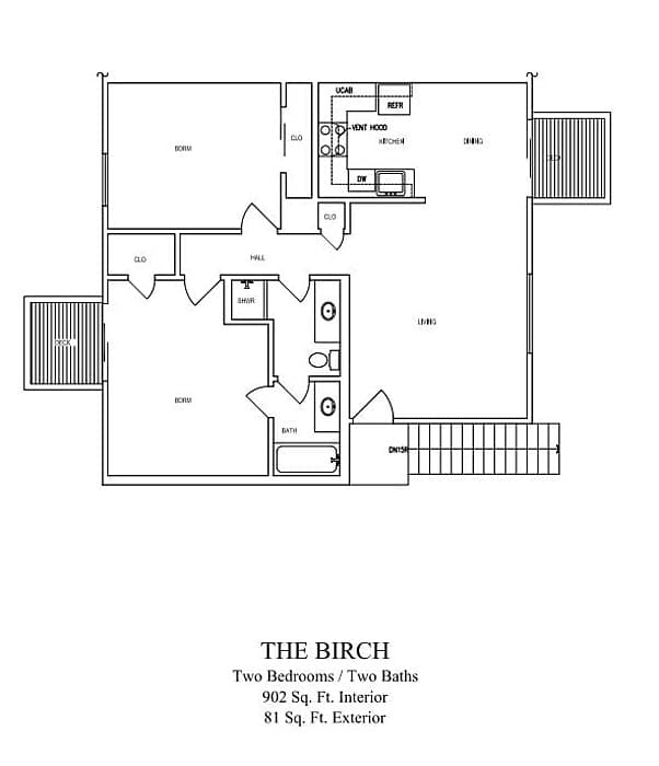 The Birch 2 floor plan