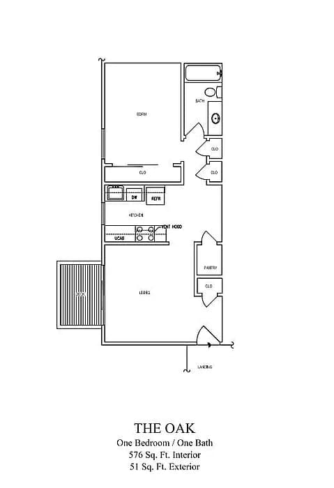 The Oak 90 floor plan