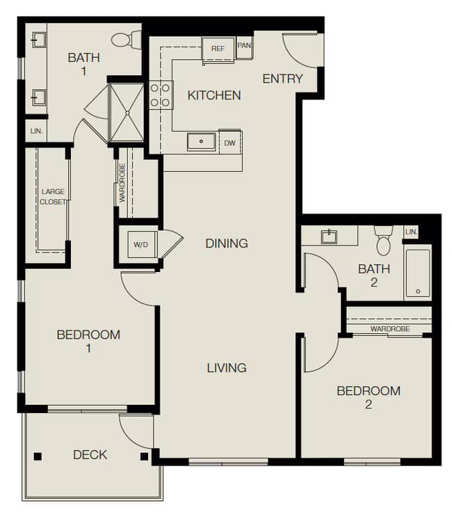 Plan 2B floor plan