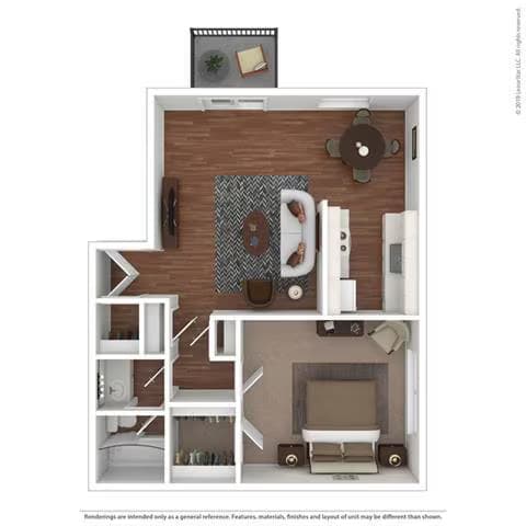Plan 1B 299-2 floor plan