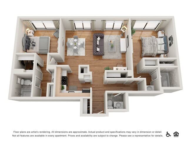 2 Bedroom 2.5 Bath A floor plan