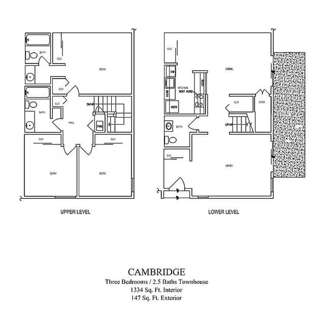 Cambridge floor plan