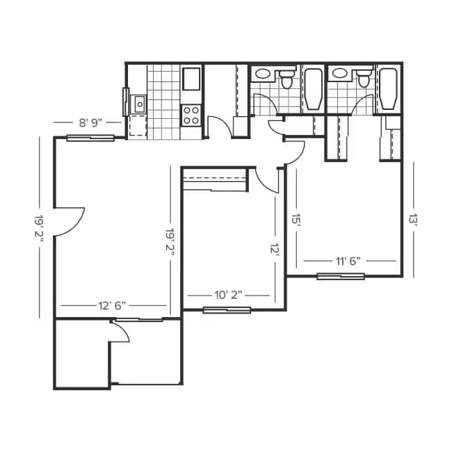 2B 425 floor plan
