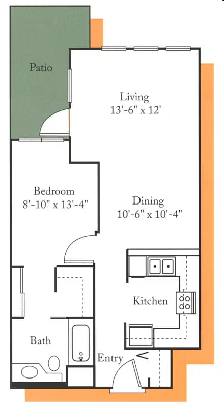JR 1x1-619 45-108 floor plan