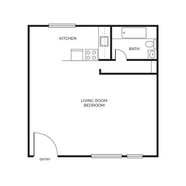 Studio M02 floor plan