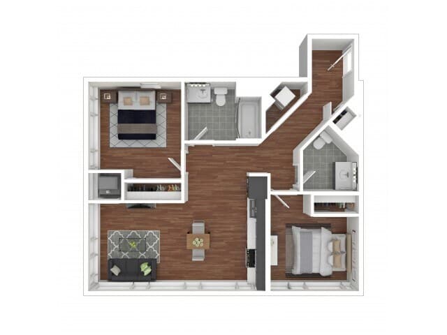 2-A 203 floor plan