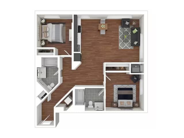 2-B 619 floor plan