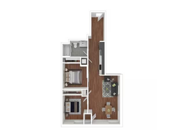 2-D 610 floor plan