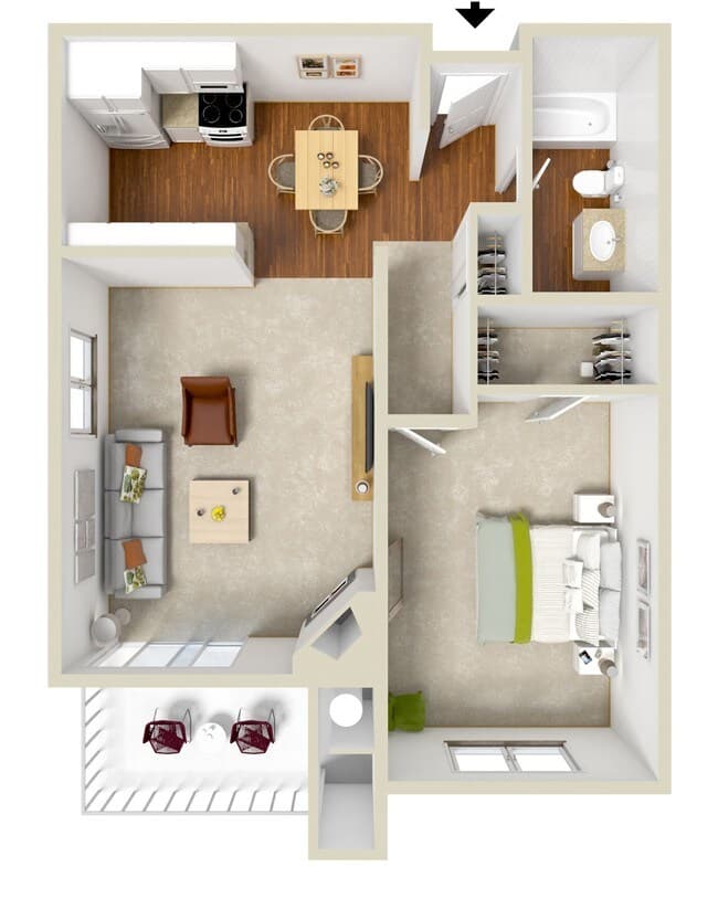 Foothill 204 floor plan