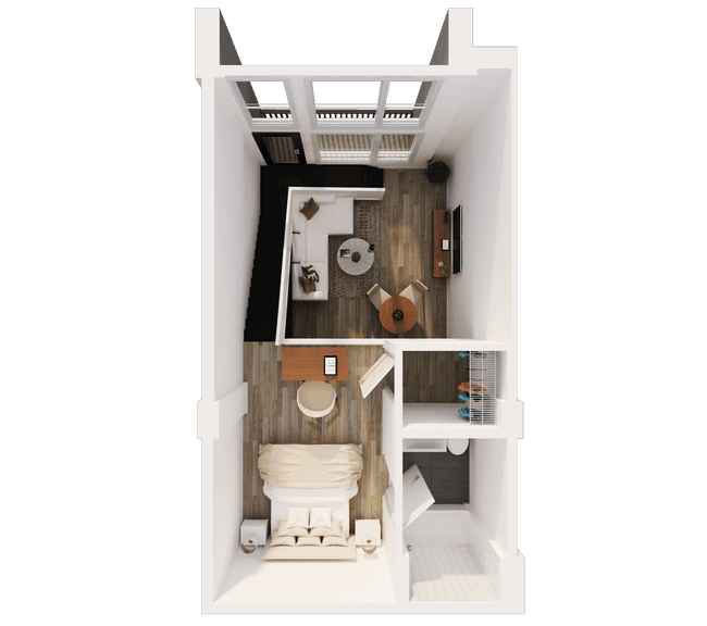 1 BD LOFT 009 floor plan