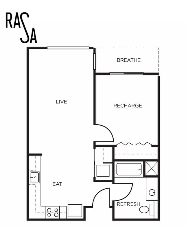 1B 1-603 floor plan