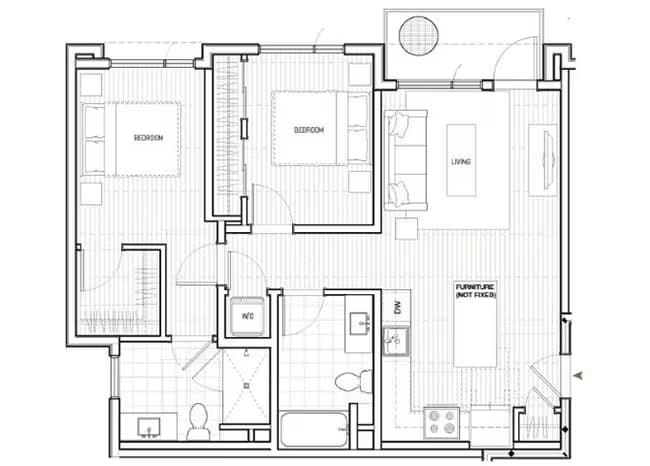 B4 407 floor plan