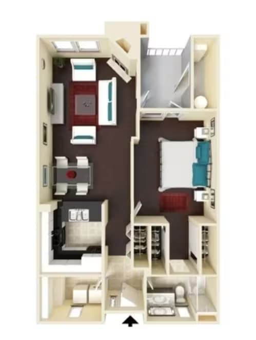 1x1-796 74-268 floor plan