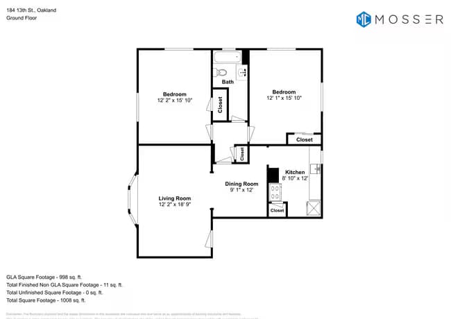 2 Bedroom 408 floor plan