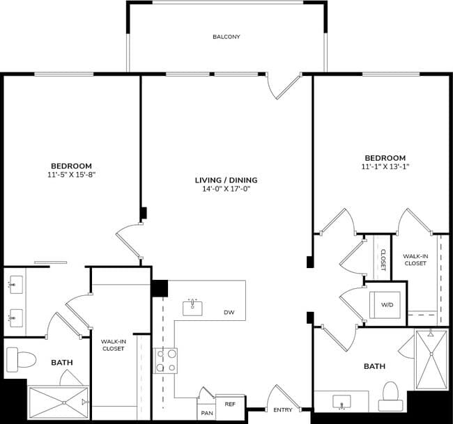 B1-W 0104 floor plan