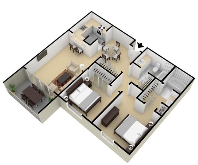 B floor plan