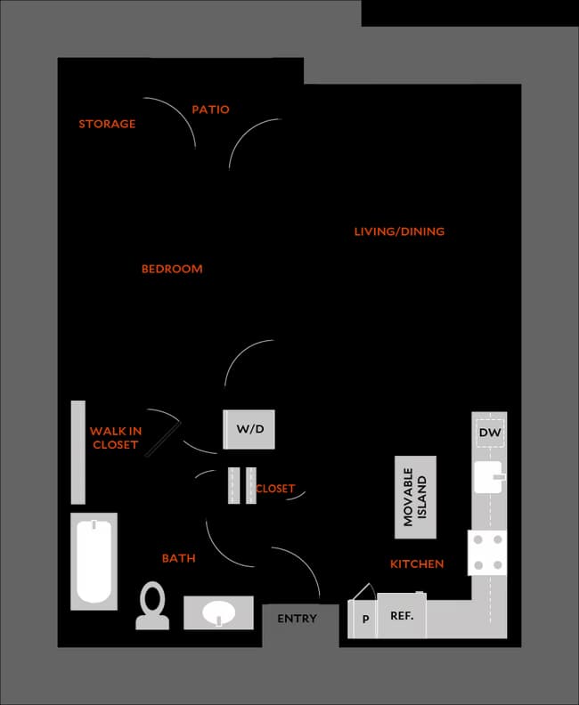 Plan 1E 420 floor plan