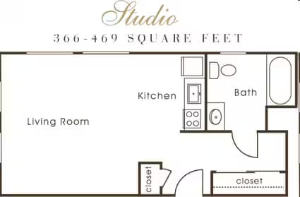 Studio floor plan