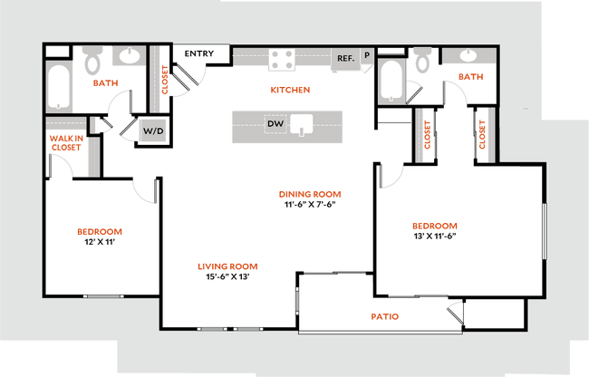 Plan 2D 305 floor plan