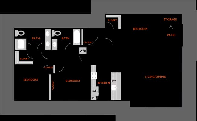 Plan 3A 204 floor plan