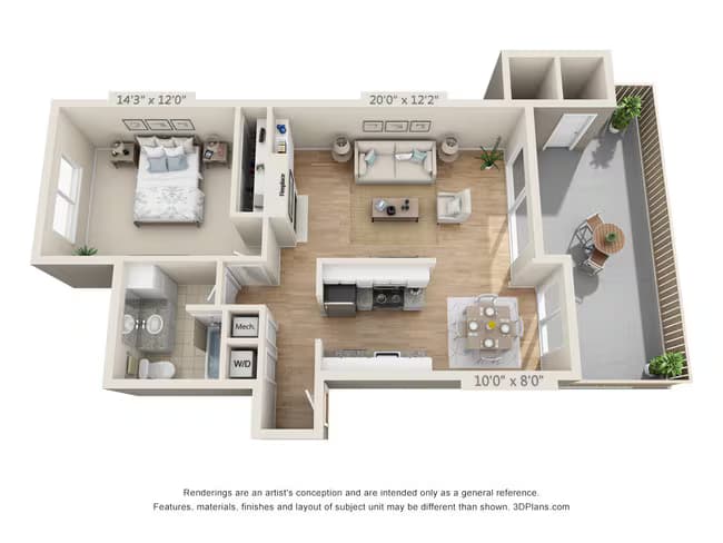 C floor plan