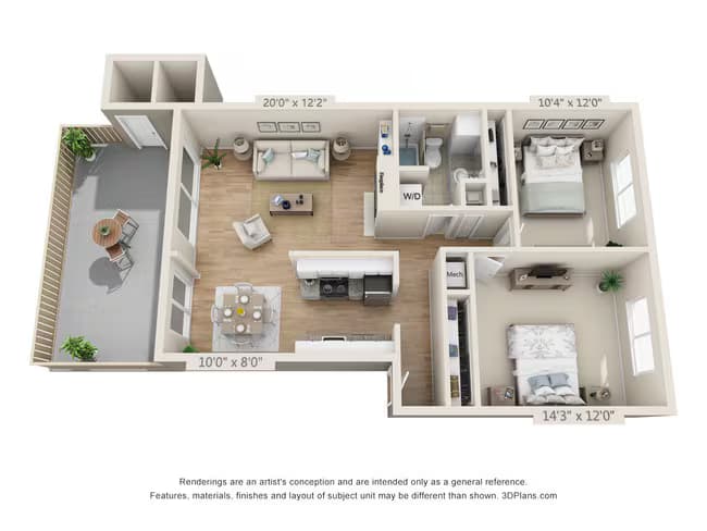 D floor plan