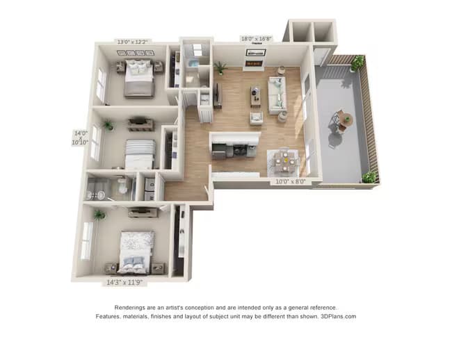 F floor plan