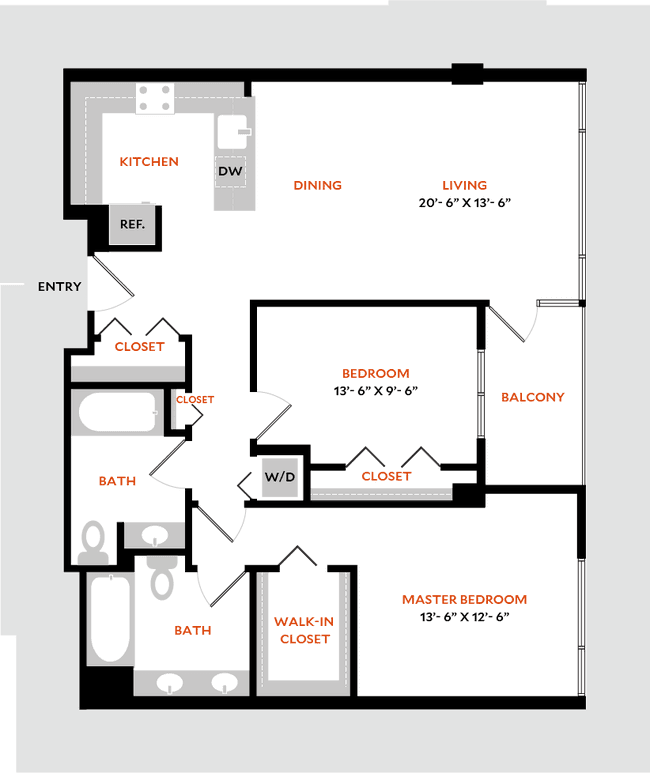 Plan 2D 312 floor plan
