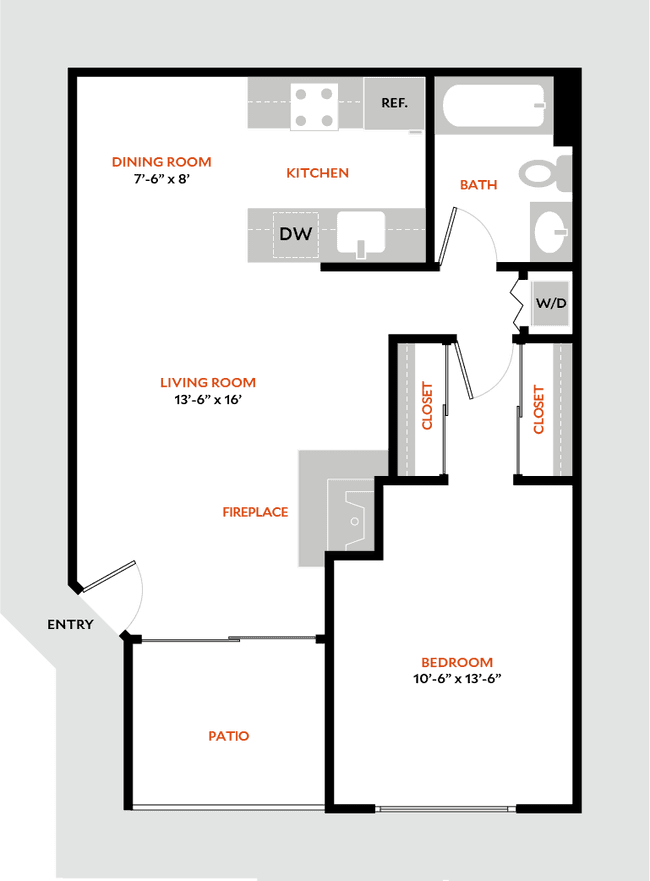 Plan 1AR 4304 floor plan