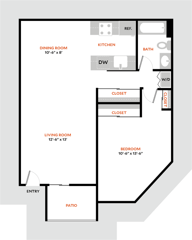 Plan 1BR 3219 floor plan