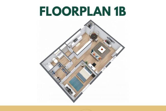 Floorplan 1B floor plan